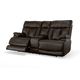 Clive Power Reclining Loveseat w/Console with Power Headrests and Lumbar