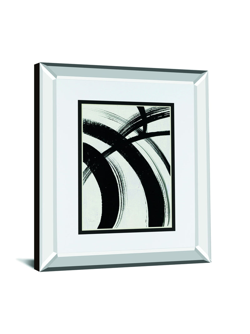 Spontaneous I By Farida Zaman Mirrored Frame - Gray