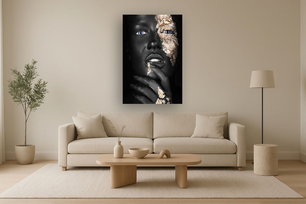 Tempered Glass With Foil - Pondering Gold - Dark Gray