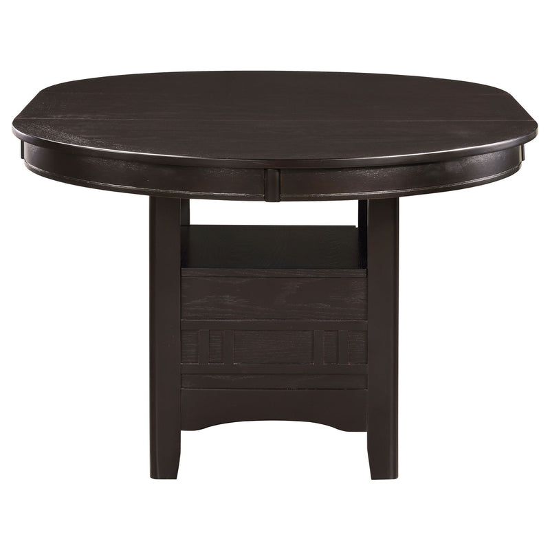 Lavon Oval 60-inch Wood Extension Leaf Dining Table Espresso