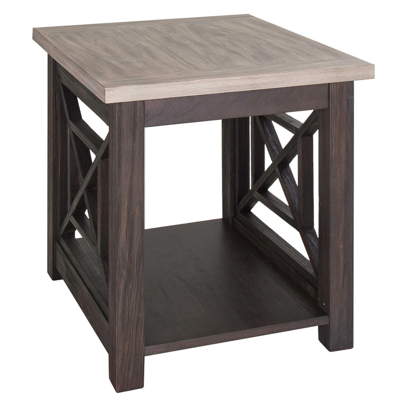 Heatherbrook - 3 Piece Table Set (1 Cocktail 2 End Tables) - Charcoal & Ash