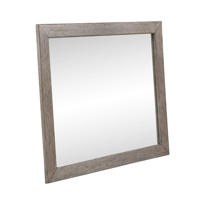 Skyview Lodge - Landscape Mirror - Light Brown