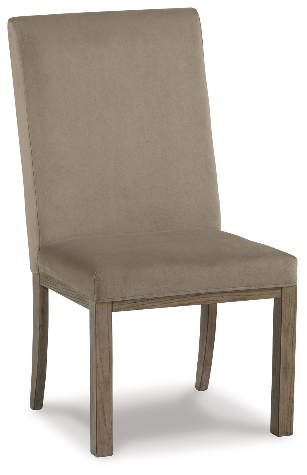 Chrestner - Dining UPH Side Chair (Set of 2) - Gray / Brown