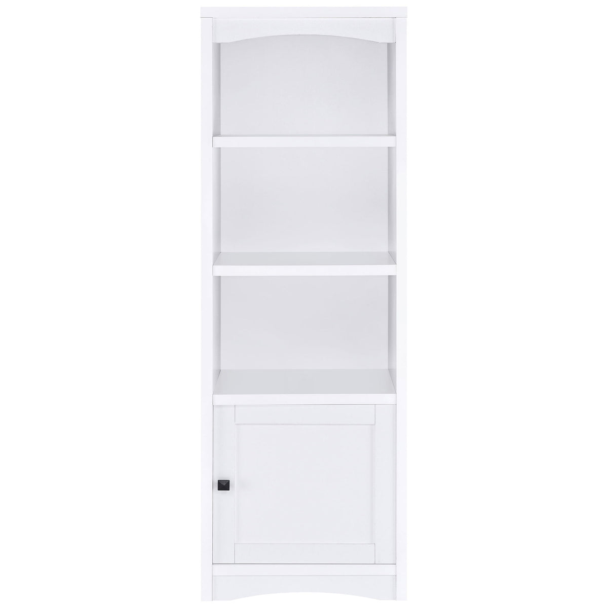 Laughlin 4-shelf Engineered Wood Media Tower White