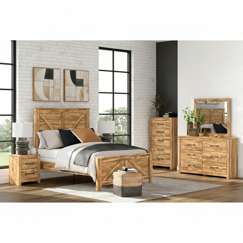 Branstony Panel Bed