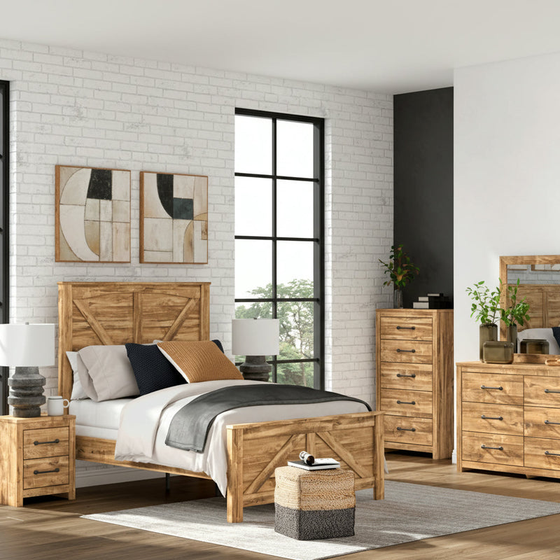 Branstony Panel Bed