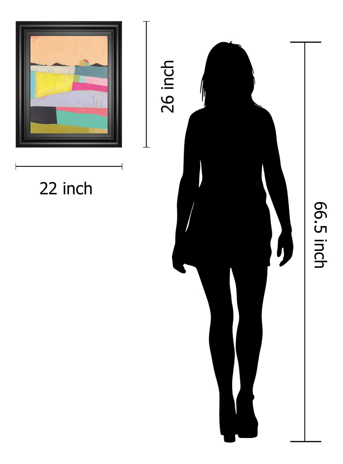 Live Colorfully-Applique By Joelle Wehkamp - Framed Print Wall Art - Yellow