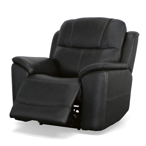 Crew Power Recliner with Power Headrests and Lumbar - Black