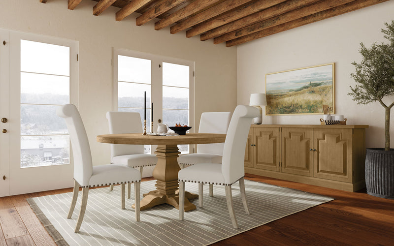 Florence Round 60-inch Wood Dining Table