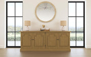 Florence 4-door Dining Sideboard Buffet Cabinet Rustic Honey
