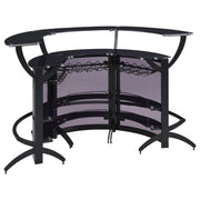 Dallas Curved Freestanding Home Bar Cabinet