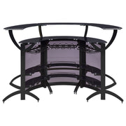 Dallas Curved Freestanding Home Bar Cabinet