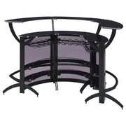 Dallas Curved Freestanding Home Bar Cabinet