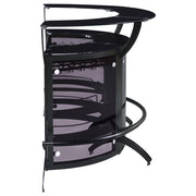 Dallas Curved Freestanding Home Bar Cabinet