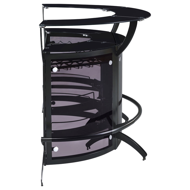 Dallas Curved Freestanding Home Bar Cabinet