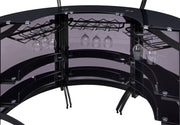 Dallas Curved Freestanding Home Bar Cabinet