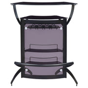 Dallas 2-shelf Curved Freestanding Home Bar Cabinet