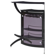 Dallas 2-shelf Curved Freestanding Home Bar Cabinet