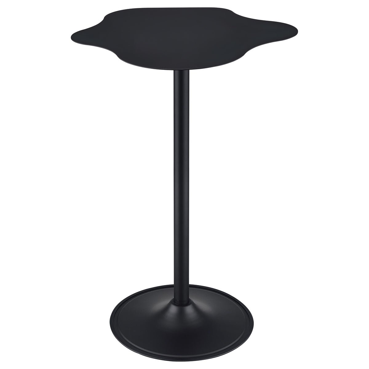 Keanu Curved 29-inch Cloud-Shaped Bistro Bar Table Black