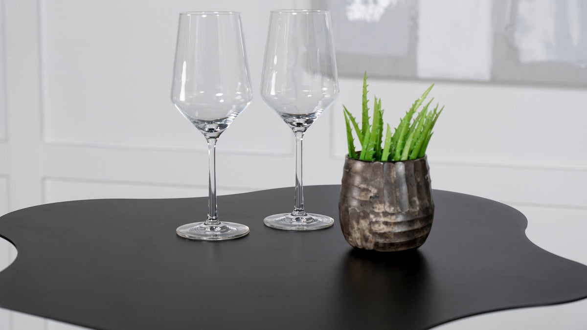 Keanu Curved 29-inch Cloud-Shaped Bistro Bar Table Black