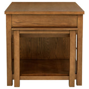 Mayfair 3-piece Kitchen Island with Extension Table Dark Oak
