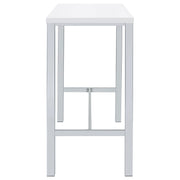 Natividad 5-piece Pub Height Bar Table Set White High Gloss