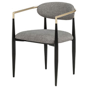 Alexis Fabric Upholstered Dining Arm Chair (Set of 2)