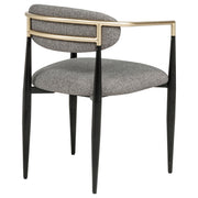 Alexis Fabric Upholstered Dining Arm Chair (Set of 2)