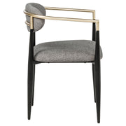 Alexis Fabric Upholstered Dining Arm Chair (Set of 2)