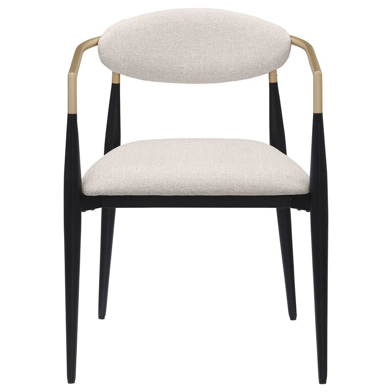 Alexis Fabric Upholstered Dining Arm Chair (Set of 2)
