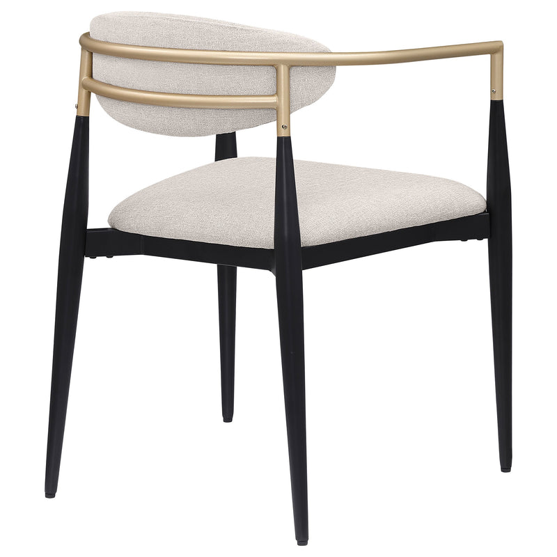 Alexis Fabric Upholstered Dining Arm Chair (Set of 2)