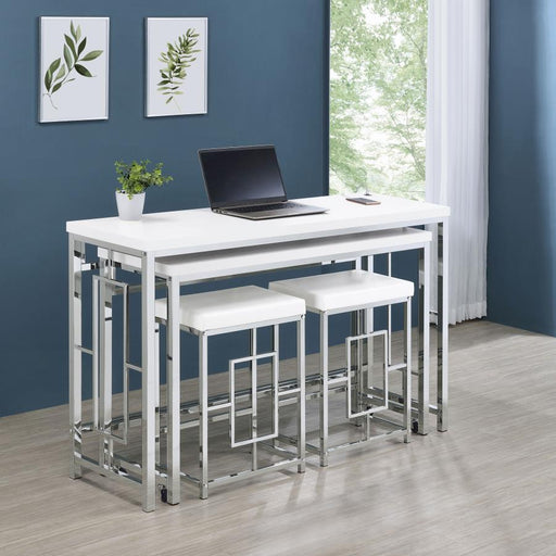 Jackson 4-piece Multipurpose Counter Height Table Set White Default Title
