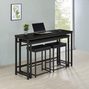 Hawes 4-piece Multipurpose Counter Height Table Set Black Default Title