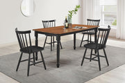 Hollyoak Rectangular Dining Set Walnut 5-piece