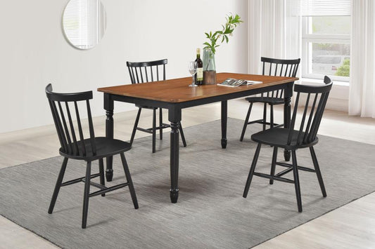 Hollyoak Rectangular Dining Set Walnut 5-piece