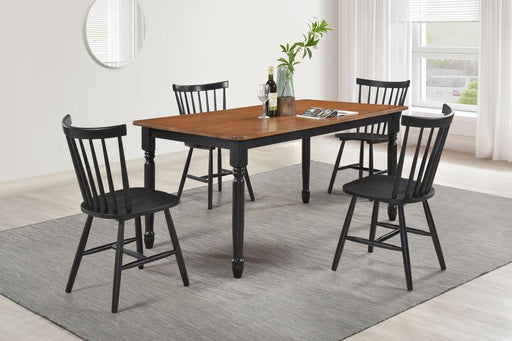 Hollyoak Rectangular Dining Set Walnut 5-piece