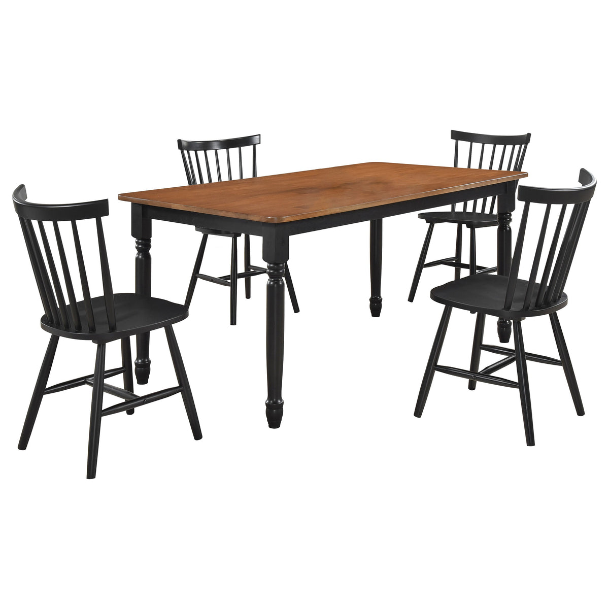 Hollyoak Rectangular Dining Set Walnut