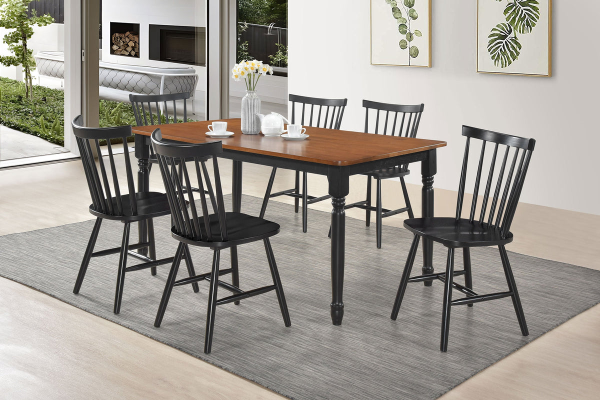 Hollyoak Rectangular Dining Set Walnut