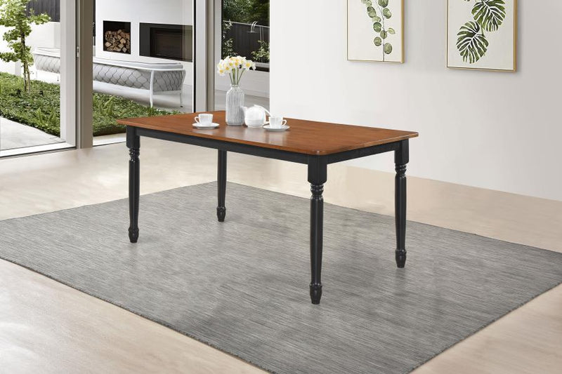 Hollyoak Rectangular 63-inch Wood Dining Table Walnut Default Title