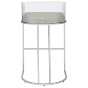 Thermosolis Clear Acrylic Bar Chair Chrome (Set of 2)