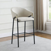 Chadwick Fabric Upholstered Bar Chair Beige (Set of 2) Default Title
