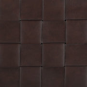 Adelaide Upholstered Pub Height Bar Stool Brown and Chrome