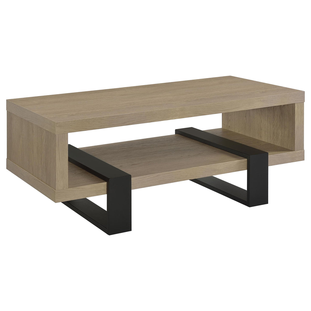 Dinard Engineered Wood Cocktail Coffee Table Latte