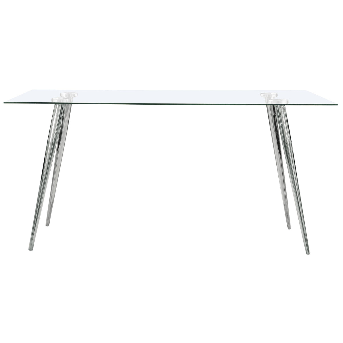 Gilman Rectangular 64-inch Glass Top Dining Table