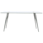 Gilman Rectangular 64-inch Glass Top Dining Table