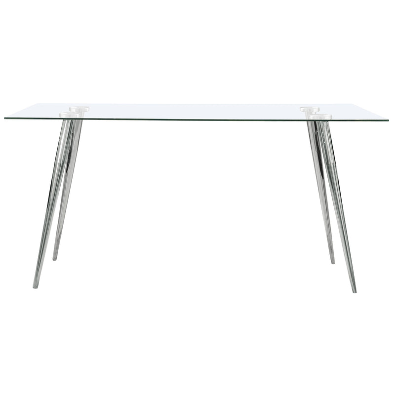 Gilman Rectangular 64-inch Glass Top Dining Table