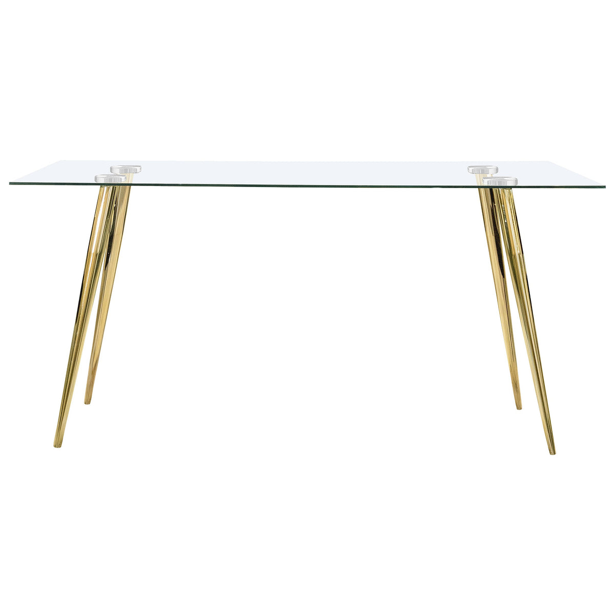 Gilman Rectangular 64-inch Glass Top Dining Table