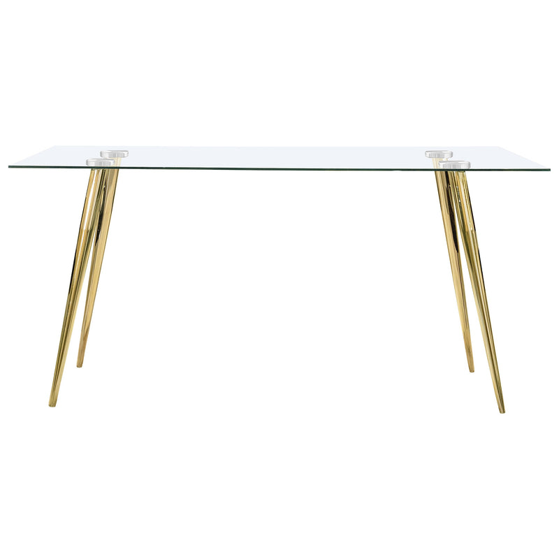 Gilman Rectangular 64-inch Glass Top Dining Table