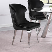 Cheyanne Upholstered Dining Side Chair (Set of 2) Black
