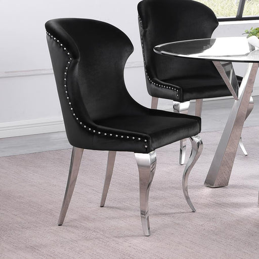 Cheyanne Upholstered Dining Side Chair (Set of 2) Black